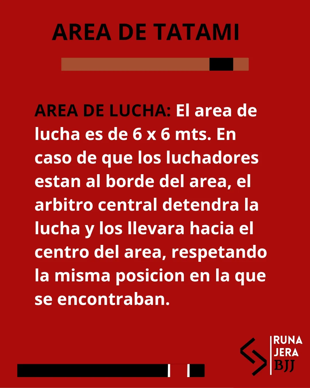 Área de Tatami — reglas